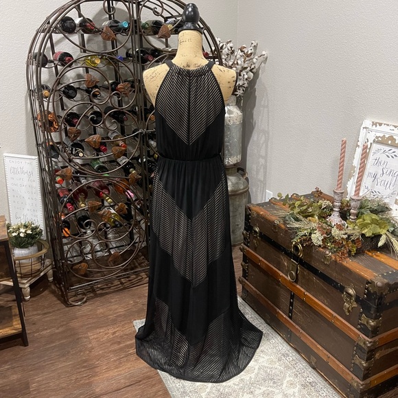 Apt. 9 Black Sheer Maxi Dress - Picture 6 of 11